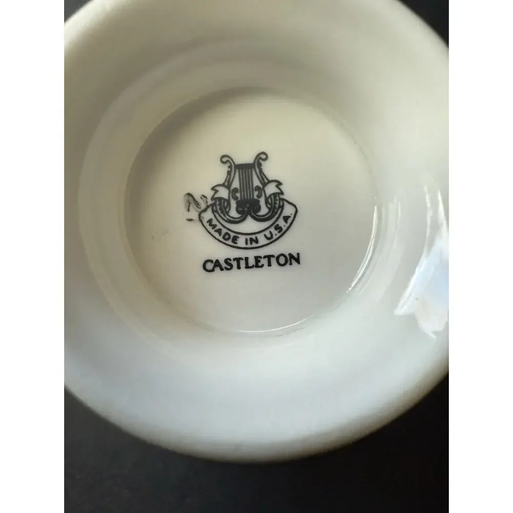 Wild Game Birds By Castleton China Cup And Saucer Set Ruffed Grouse Made In USA